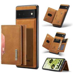 For Google Pixel 6 DG.MING M2 Series 3-Fold Multi Card Bag + Magnetic Phone Case(Brown)