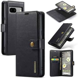 For Google Pixel 7A DG.MING Crazy Horse Texture Detachable Magnetic Leather Phone Case(Black)