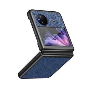 For vivo X Flip  Litchi Texture All Inclusive Shockproof Protective Phone Case(Blue)