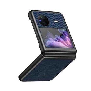 For vivo X Flip Cross Texture All Inclusive Shockproof Protective Phone Case(Blue)