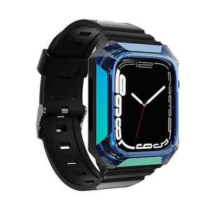 Armor Case Integrated TPU Watch Band For Apple Watch Ultra 49mm(Blue)
