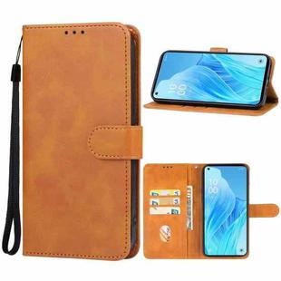 For OPPO Reno9 A/Reno 7 A Japan version Leather Phone Case(Brown)