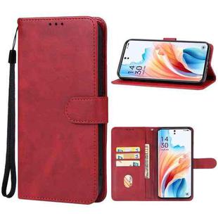 For OPPO A2 Pro Leather Phone Case(Red)