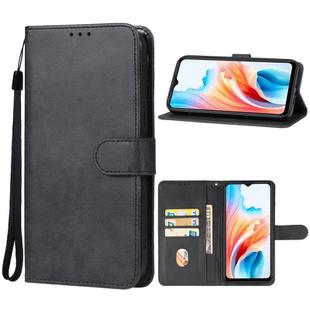 For OPPO A2m Leather Phone Case(Black)