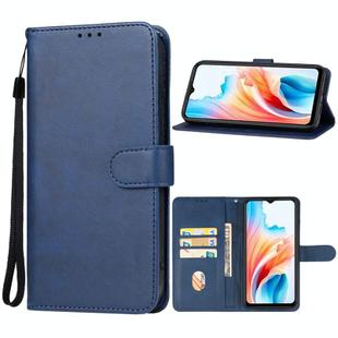 For OPPO A2m Leather Phone Case(Blue)