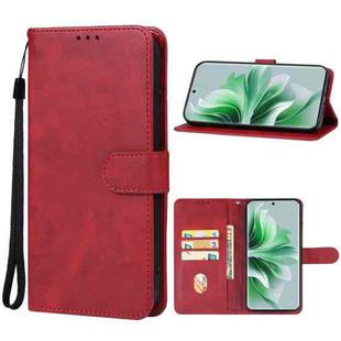 For OPPO Reno 11 China Leather Phone Case(Red)