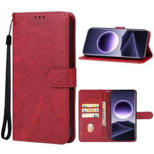 For OPPO Find X7 Leather Phone Case(Red)