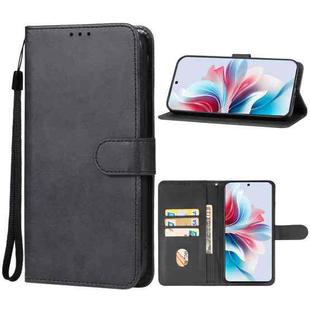 For OPPO Reno11 F Leather Phone Case(Black)