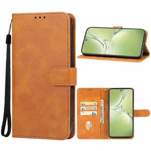 For OPPO K12x Leather Phone Case(Brown)