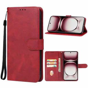 For OPPO Reno12 Global Leather Phone Case(Red)