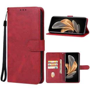 For vivo V29 Leather Phone Case(Red)