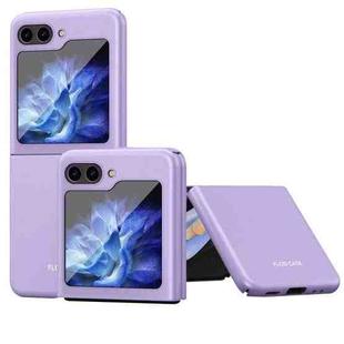 For Samsung Galaxy Z Flip5 Skin Feel Shockproof PC Fold Protective Phone Case(Purple)