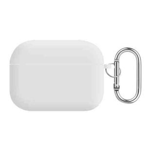 For AirPods Pro 2 PC Lining Silicone Bluetooth Earphone Protective Case(White)