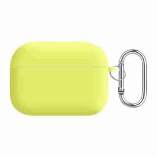 For AirPods Pro PC Lining Silicone Bluetooth Earphone Protective Case(Shiny Yellow)