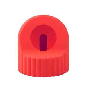 For Apple Watch Wave Pattern Silicone Watch Charging Stand(Red)