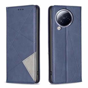 For Xiaomi Civi 3 5G Rhombus Texture Magnetic Leather Phone Case(Blue)