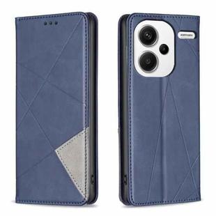 For Xiaomi Redmi Note 13 Pro+ 5G Rhombus Texture Magnetic Leather Phone Case(Blue)