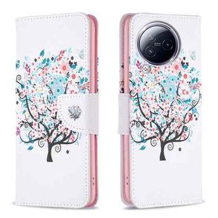 For Xiaomi Civi 3 5G Colored Drawing Pattern Leather Phone Case(Tree)