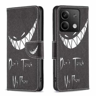 For Xiaomi Redmi Note 13 Colored Drawing Pattern Leather Phone Case(Smirk)