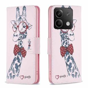 For Xiaomi Redmi Note 13 Colored Drawing Pattern Leather Phone Case(Deer)