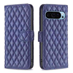 For Google Pixel 9 Diamond Lattice Wallet Leather Flip Phone Case(Blue)
