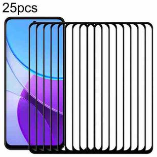 For vivo Y19s Pro 4G 25pcs 3D Curved Edge Full Screen Tempered Glass Film(Black)