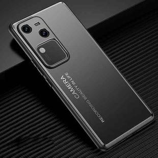 For vivo S18 Frosted Metal Phone Case(Black)