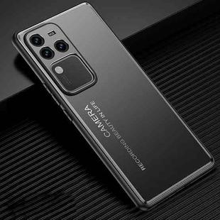 For vivo S18 Pro Frosted Metal Phone Case(Black)