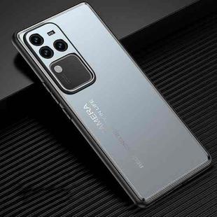 For vivo S18 Pro Frosted Metal Phone Case(Blue)