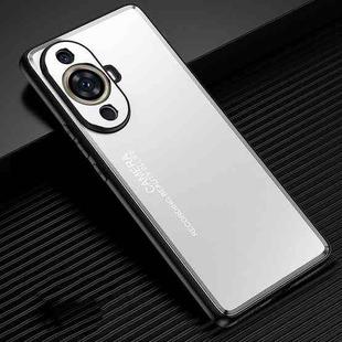 For Huawei nova 11 Pro Frosted Metal Phone Case(Silver)