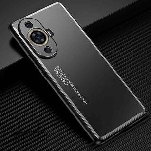 For Huawei nova 11 Frosted Metal Phone Case(Black)