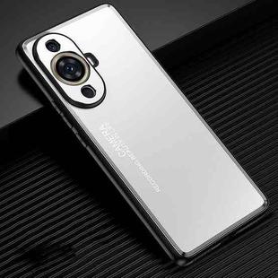 For Huawei nova 11 Frosted Metal Phone Case(Silver)