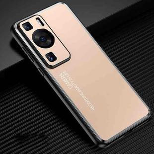 For Huawei P60 Frosted Metal Phone Case(Gold)
