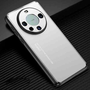 For Huawei Mate 60 Pro Frosted Metal Phone Case(Silver)