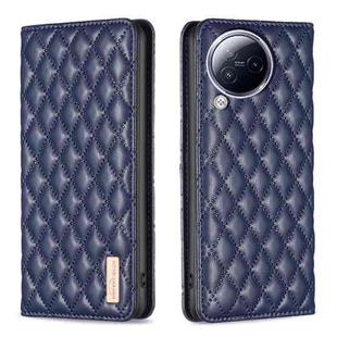 For Xiaomi Civi 3 5G Diamond Lattice Magnetic Leather Flip Phone Case(Blue)