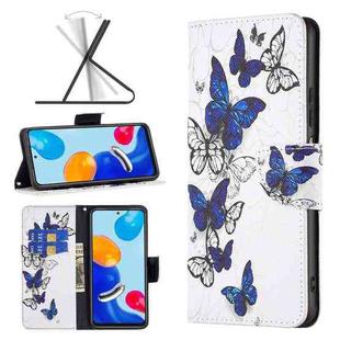 For Xiaomi Redmi Note 12S 4G / Note 11 Colored Drawing Pattern Leather Phone Case(Butterflies)