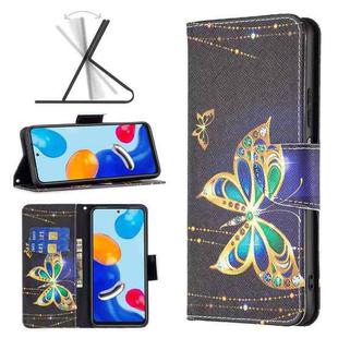 For Xiaomi Redmi Note 12S 4G / Note 11 Colored Drawing Pattern Leather Phone Case(Big Butterfly)