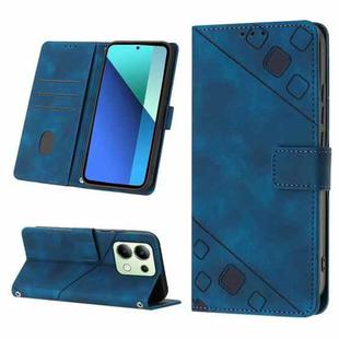 For Xiaomi Redmi Note 13 4G Global Skin Feel Embossed Leather Phone Case(Blue)