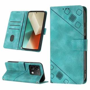 For Xiaomi Redmi Note 13 5G Global Skin Feel Embossed Leather Phone Case(Green)