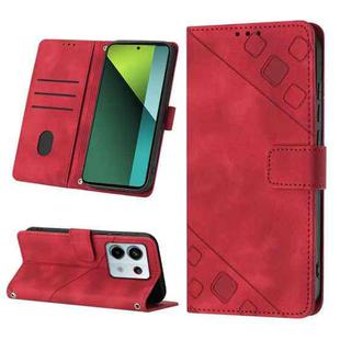 For Xiaomi Redmi Note 13 Pro 5G Global Skin Feel Embossed Leather Phone Case(Red)