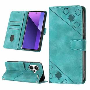 For Xiaomi Redmi Note 13 Pro+ 5G Skin Feel Embossed Leather Phone Case(Green)