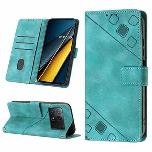 For Xiaomi Redmi K70E Skin Feel Embossed Leather Phone Case(Green)