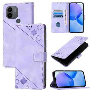 For Xiaomi Poco C51 / A2+ Skin Feel Embossed Leather Phone Case(Light Purple)