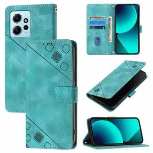 For Xiaomi Redmi Note 12 4G Global Skin Feel Embossed Leather Phone Case(Green)