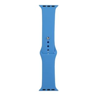 For Apple Watch Series 8&7 41mm / SE 2&6&SE&5&4 40mm / 3&2&1 38mm Silicone Watch Band, Long Section (Men)(Wave Color)