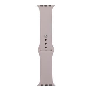 For Apple Watch Series 8&7 41mm / SE 2&6&SE&5&4 40mm / 3&2&1 38mm Silicone Watch Band, Long Section (Men)(Lavender Purple)