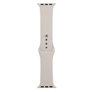 For Apple Watch Series 8&7 41mm / SE 2&6&SE&5&4 40mm / 3&2&1 38mm Silicone Watch Band, Long Section (Men)(Rock Grey)