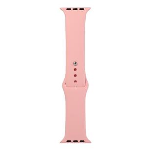 For Apple Watch Series 8&7 41mm / SE 2&6&SE&5&4 40mm / 3&2&1 38mm Silicone Watch Band, Long Section (Men)(Pink)