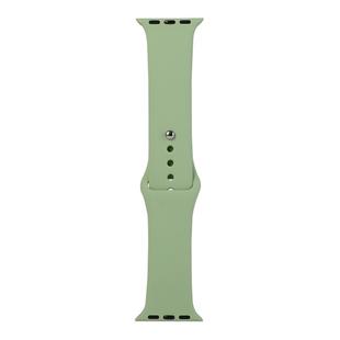 For Apple Watch Ultra 49mm / Series 8&7 45mm / SE 2&6&SE&5&4 44mm / 3&2&1 42mm Silicone Watch Band, Long Section (Men)(Mint Green)