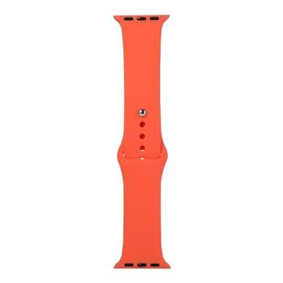 For Apple Watch Ultra 49mm&Watch Ultra 2 49mm / Series 9&8&7 45mm / SE 3&SE 2&6&SE&5&4 44mm / 3&2&1 42mm Silicone Watch Band, Long Section (Men)(Apricot Orange)